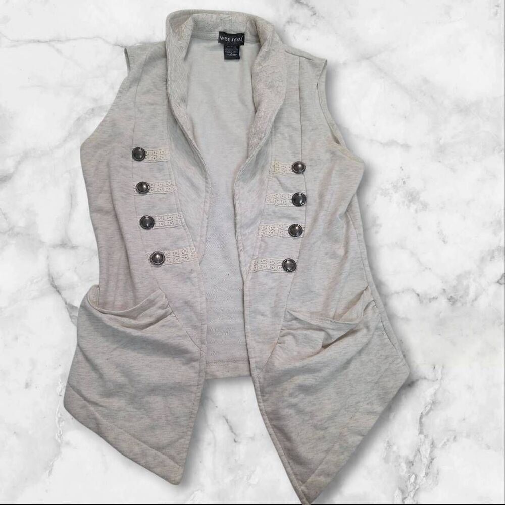 Wet Seal White Vest Size Medium